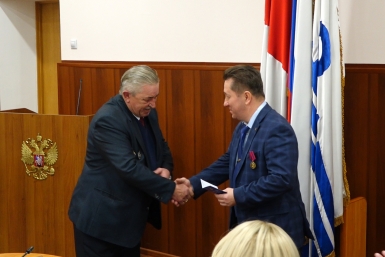 Первый зампред думы Находки награжден медалью Дзержинского ИА Nakhodka.Media