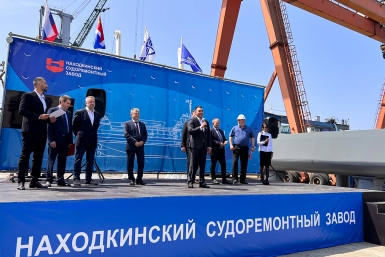 В Находке состоялась церемония закладки 14 килей краболовов пресс-служба администрации НГО