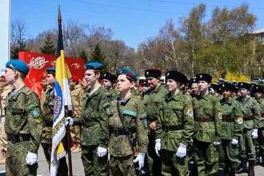 Репетиция парада "Правнуки Победы" прошла в Находке