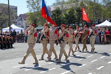 Парад "Правнуки Победы" впервые состоялся в Находке