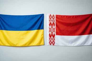 Флаги Украины и Беларуси ИА Nakhodka.Media