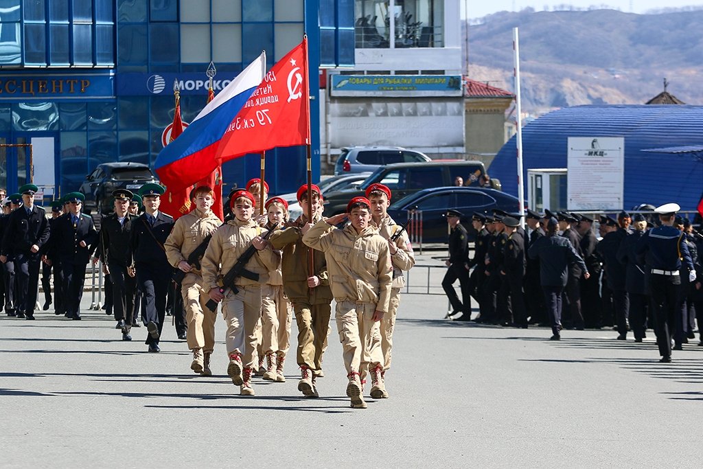 Первая репетиция парада ко Дню Победы прошла в Находке