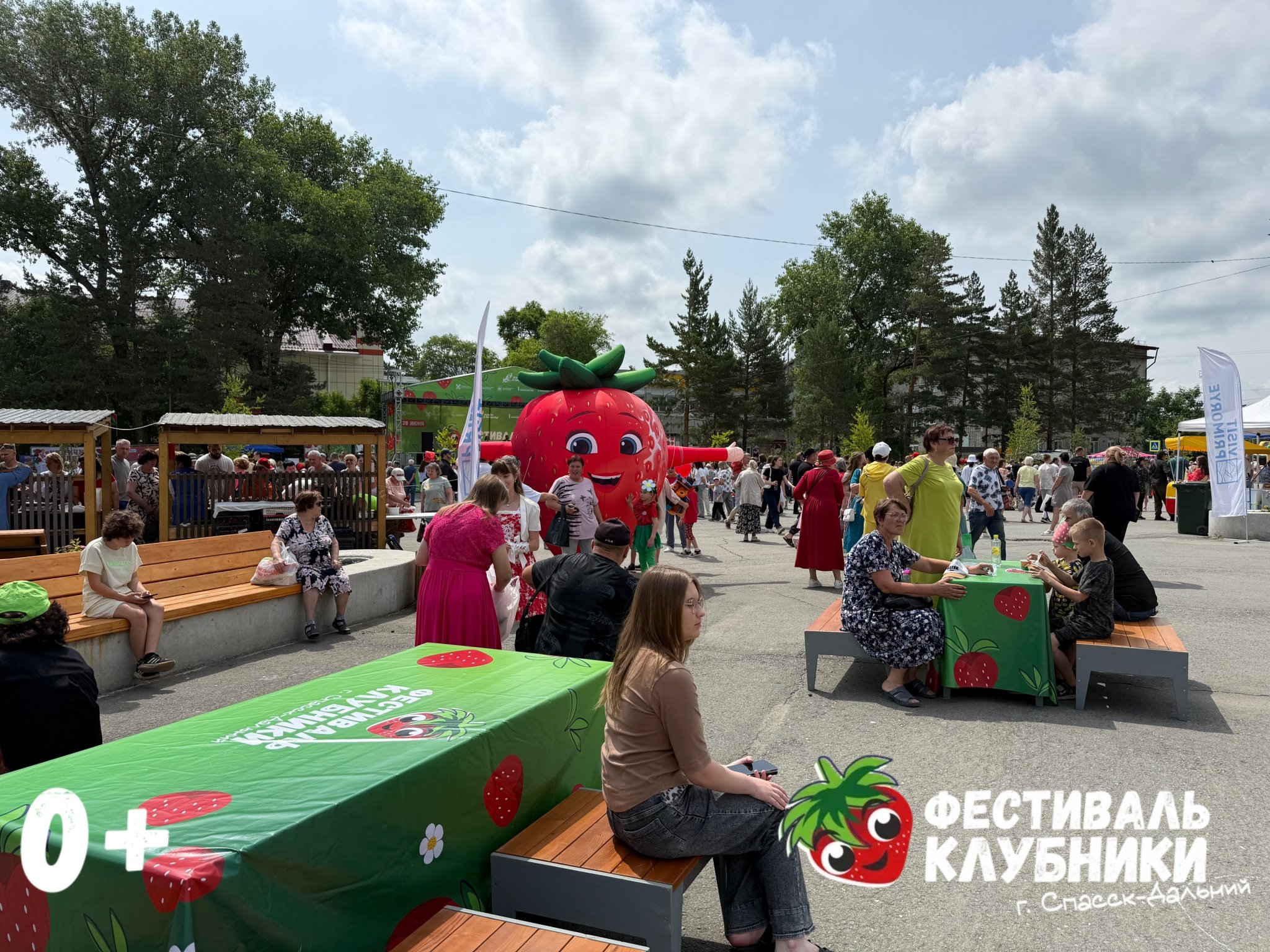 Детские развлечения и зоны отдыха подготовили для гостей Фестиваля клубники